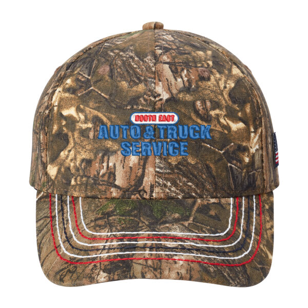 NEA - Americana Contrast Stitch Camouflage Cap Thumbnail