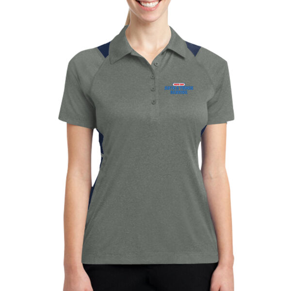 NEA - Women's Heather Colorblock Polo Thumbnail